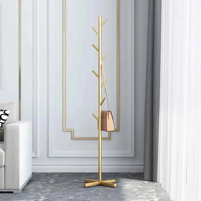 Marble-Inspired Floor-Standing Clothes Rack – Elegant & Space-Saving Wardrobe Solution