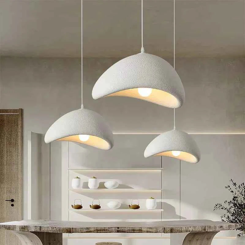 Modern Nordic Wabi Sabi LED Chandelier – Minimalist Artistic Ceiling Light